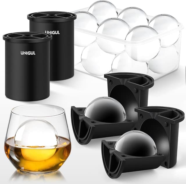 Clear Ice Ball Maker, 2.5-Inch Stainless Mold