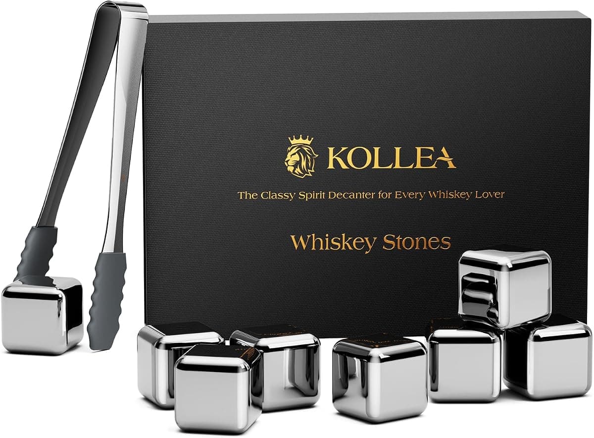 Kollea Stainless Steel Chilling Rocks, 8-Pack