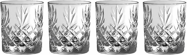 Galway Crystal Renmore Whiskey Set, Set of 4, 19.6 oz