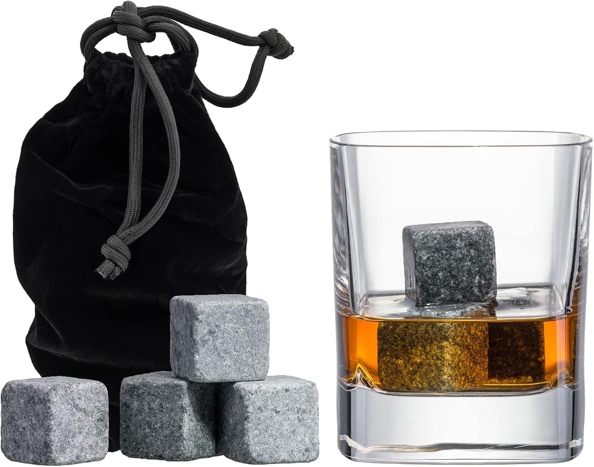 Quiseen Beverage Chilling Stones, Set of 9 Soapstone
