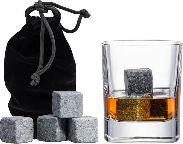 Quiseen Beverage Chilling Stones, Set of 9 Soapstone