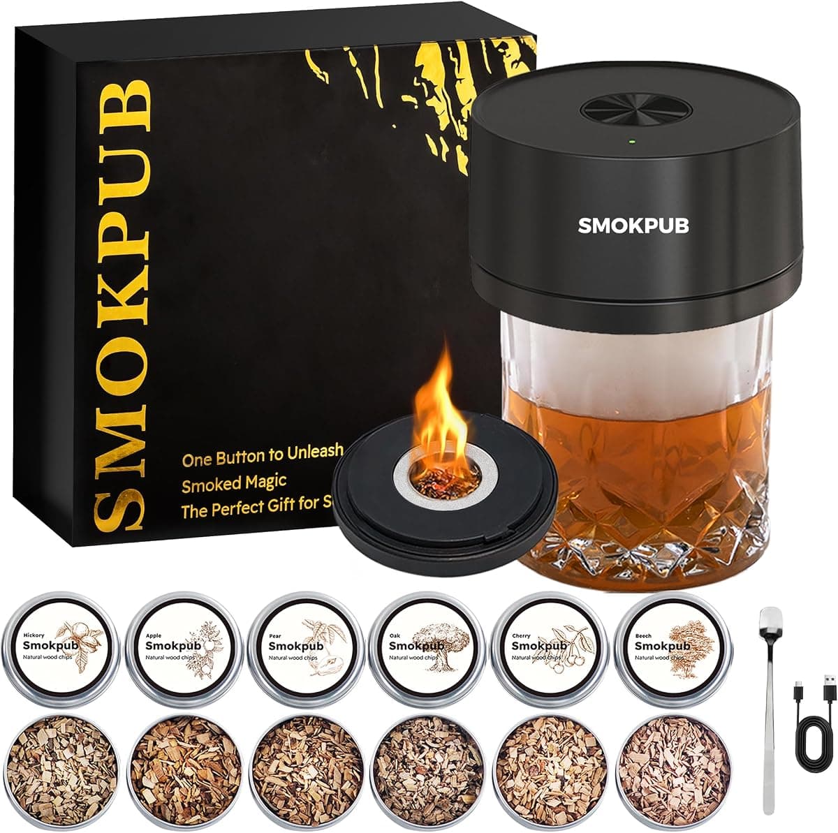 Electric Whiskey Smoker Kit