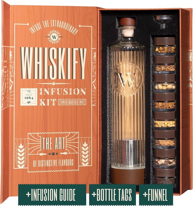 Whiskify Whiskey Infusion Kit and Decanter Set