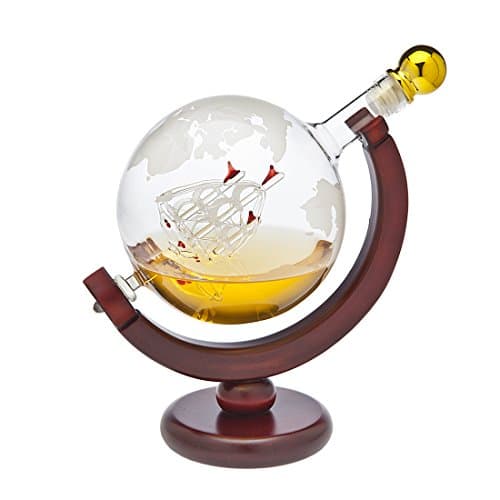 Godinger Whiskey Decanter Globe, 850 ml