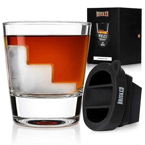 Brisked Whiskey Wedge Glass Set with Gift Box