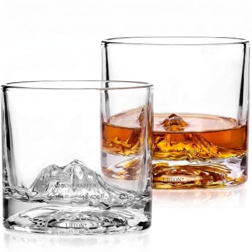 LIITON Mount Rainier Old Fashioned Glasses, set of 2