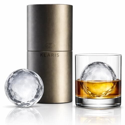 Klaris Aluminum Ice Ball Press Kit with pattern plates, 1.9 inch