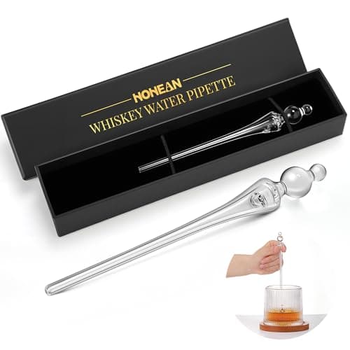 Hohean Whiskey Glass Water Pipette with Gift Box
