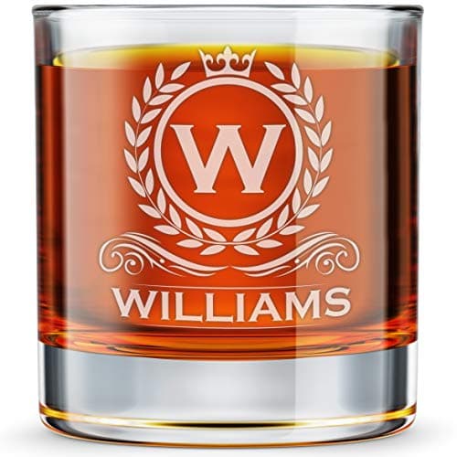 Personalized Monogram Rocks Glass, 10.25 oz