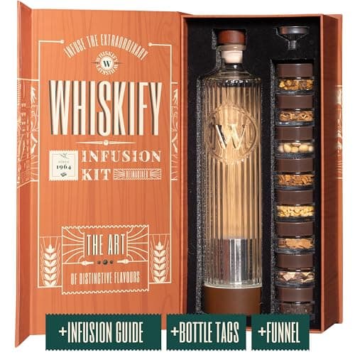 Whiskify Whiskey Infusion Kit and Decanter Set