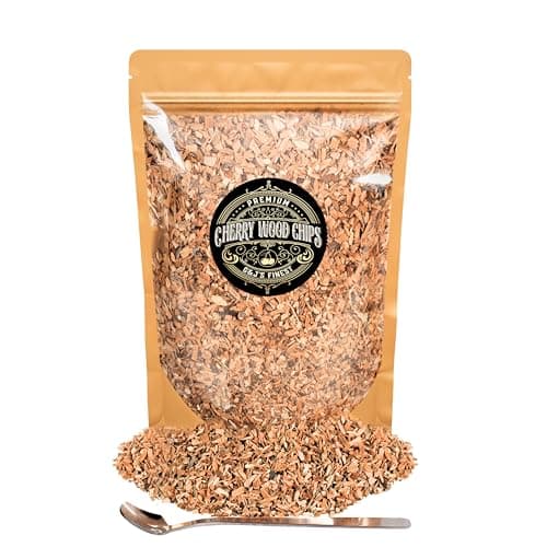 G & J's Finest Cherry Wood Chips for Cocktail Smoker, 5 oz with Spoon