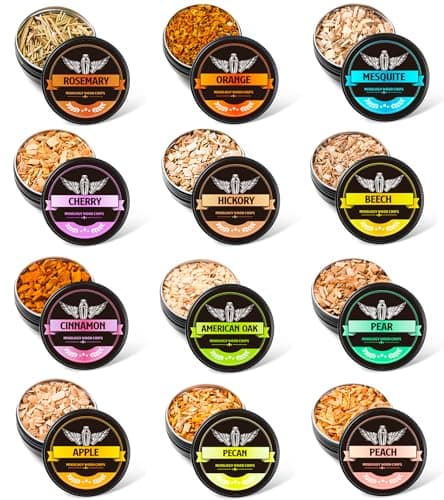 INSISART Natural Wood Chips for Cocktail Smoker, 12 Flavors
