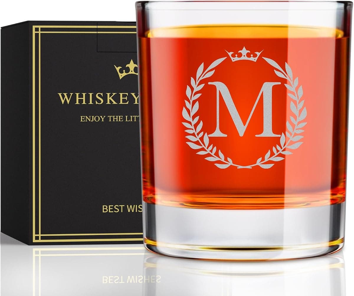 Personalized Monogrammed Rocks Glasses, 10.6 oz
