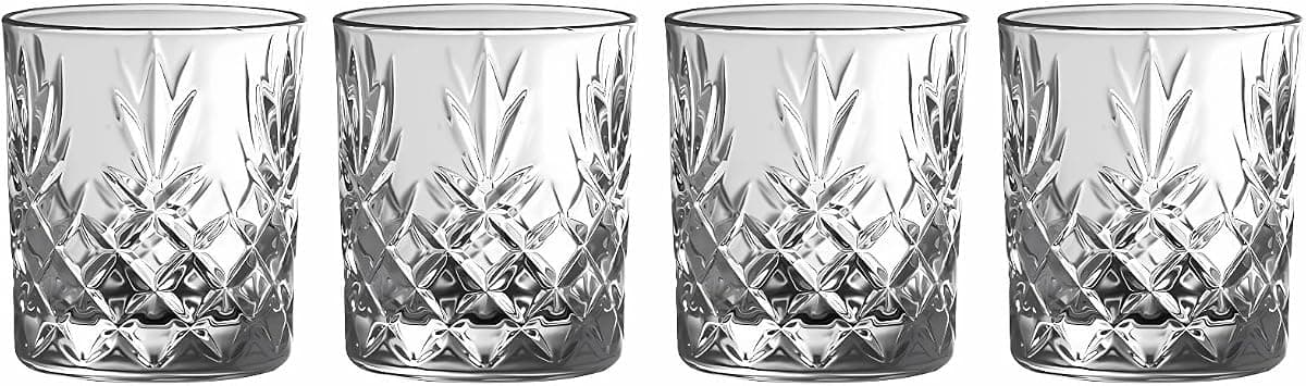 Galway Crystal Renmore Whiskey Set, Set of 4, 19.6 oz