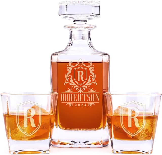 Personalized Decanter Set, 25 oz