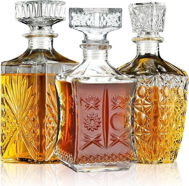 Crystal Spirits Decanter Set of 3